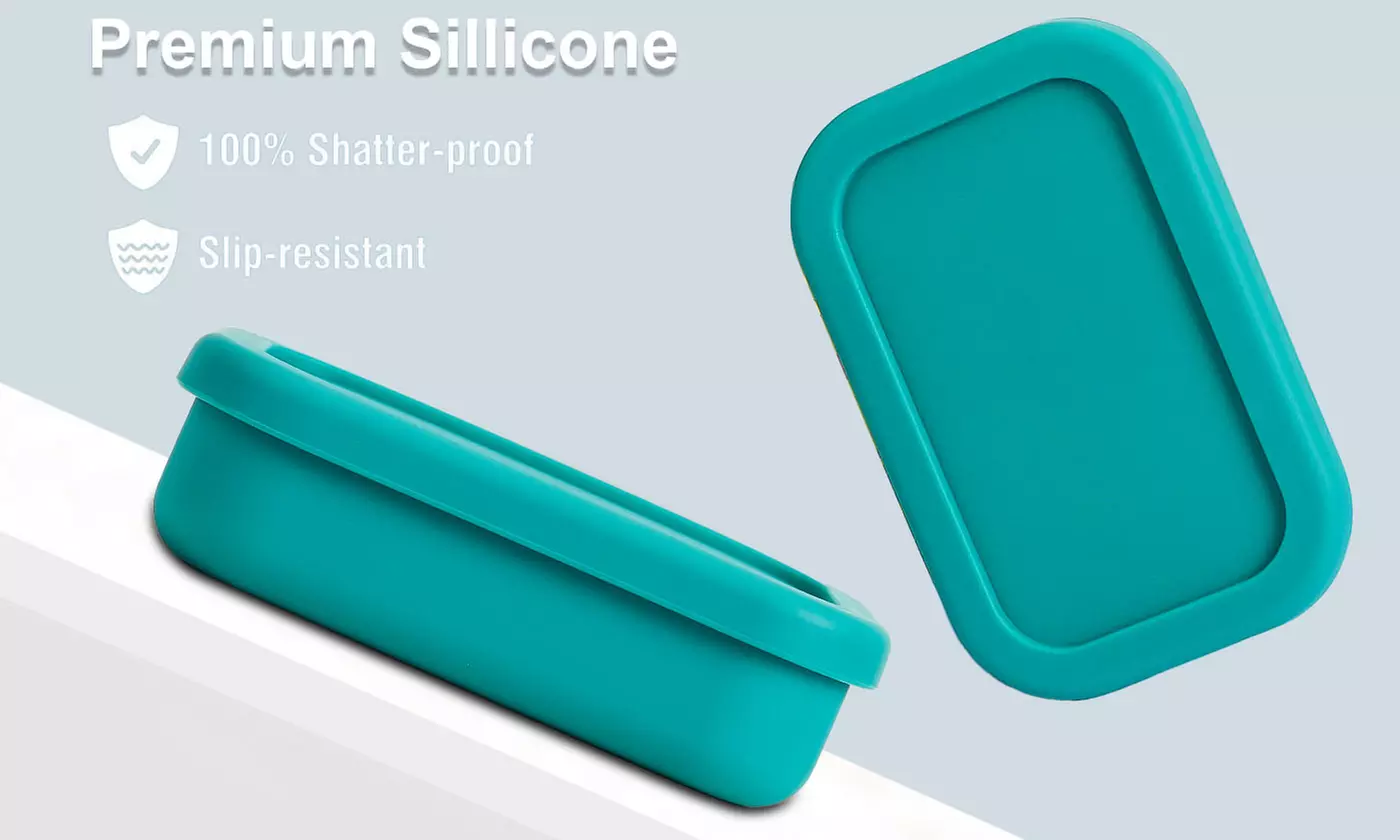 Leak Proof Silicone Soap Container with Draining Layer Portable Travel Soap Case