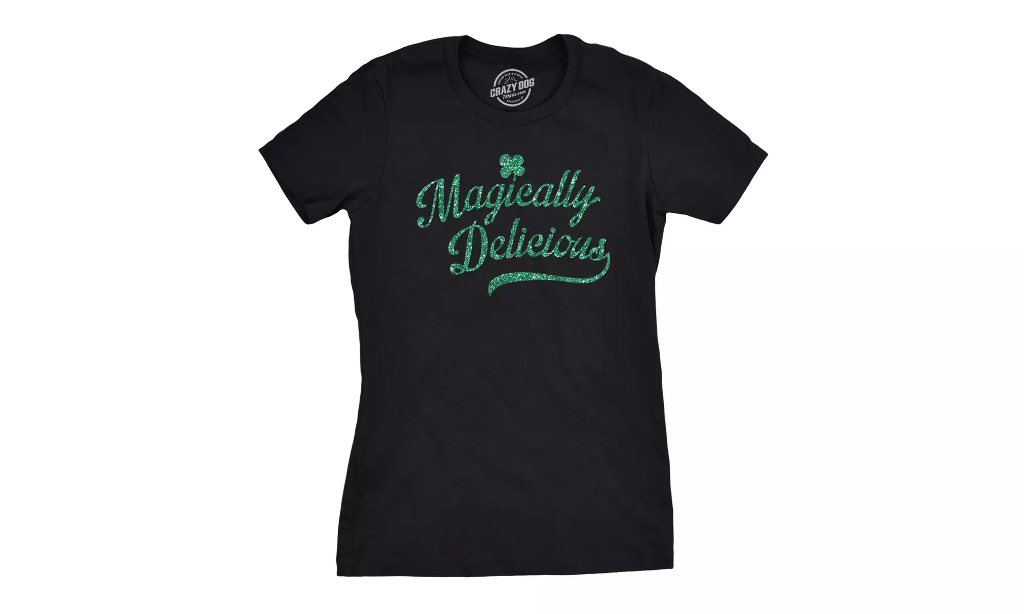 Womens Magically Delicious T Shirt Funny Saint Patricks Day St Pattys Cute Tee - Primary Image
