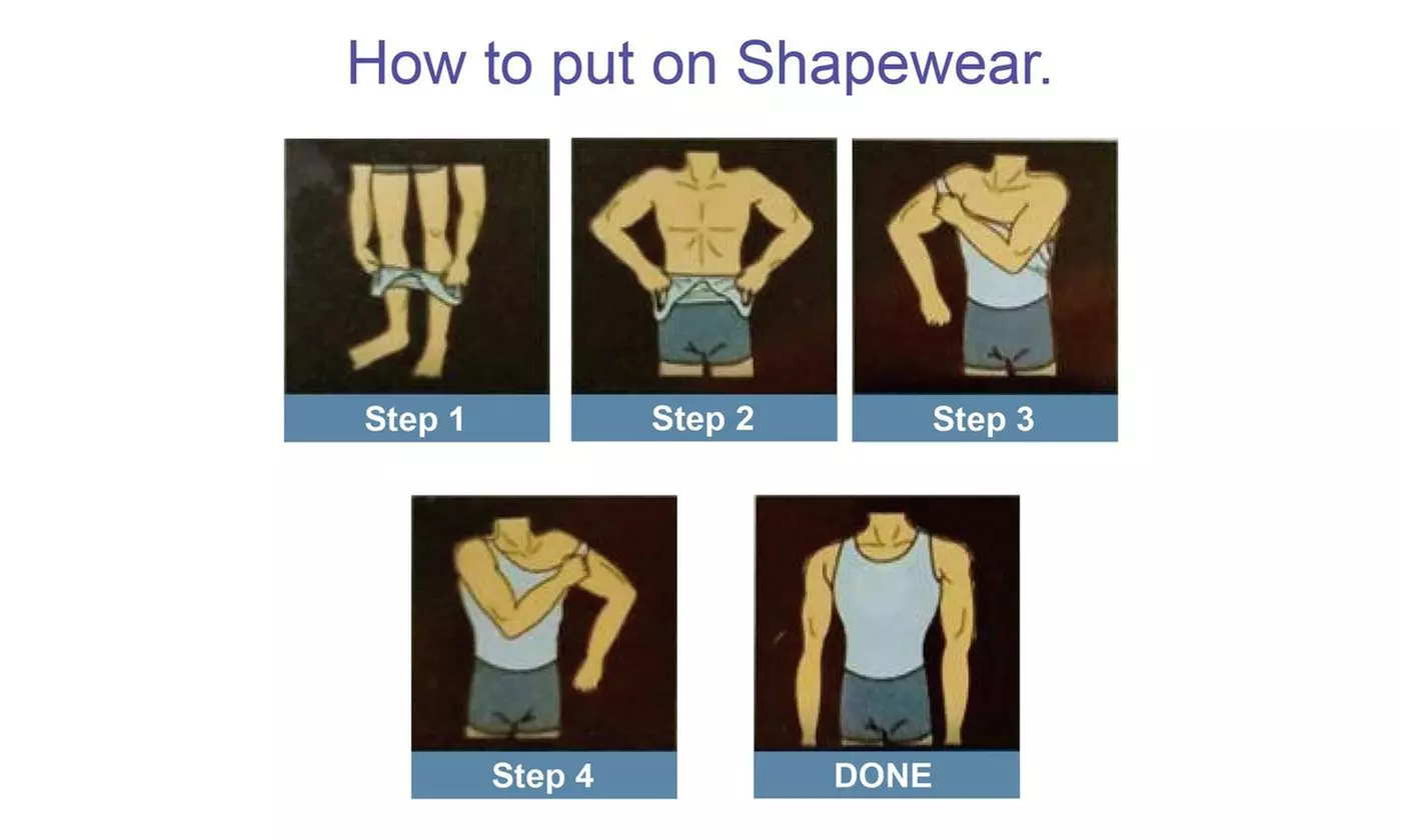 Mens Slimming Body Shaper Vest Shirt Tummy Vest Thermal Compression Tank Top