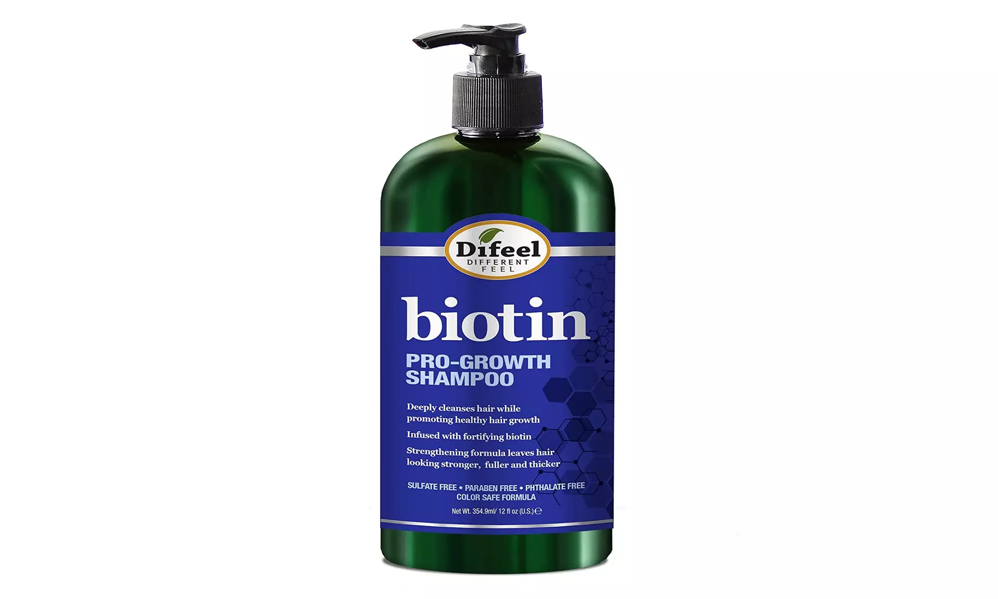 Difeel Pro-Growth Biotin Shampoo for Thinning Hair and Hair Loss, 12 oz - Second Medium