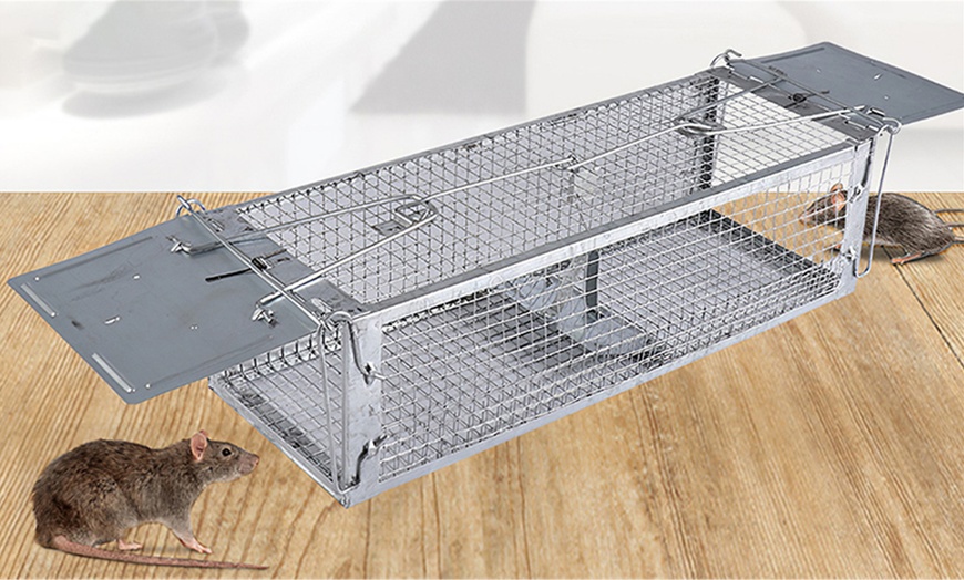 Mouse Trap Galvanized Iron Mouse Cage with Mesh Double Door Trap | Groupon