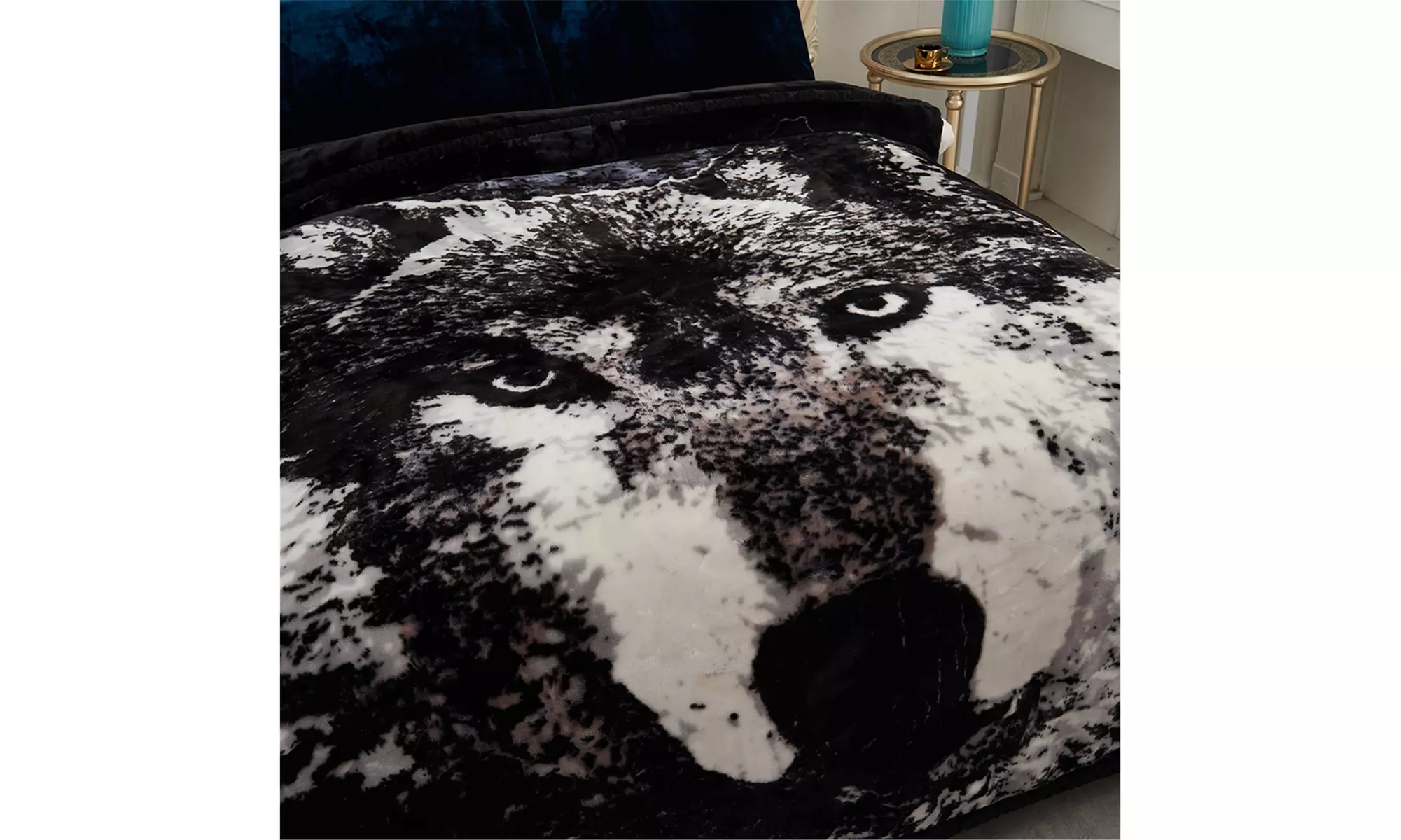 JML Heavy Fleece Blanket,2 Ply Printed Bed Blanket For King Size,85"x93",10Lb