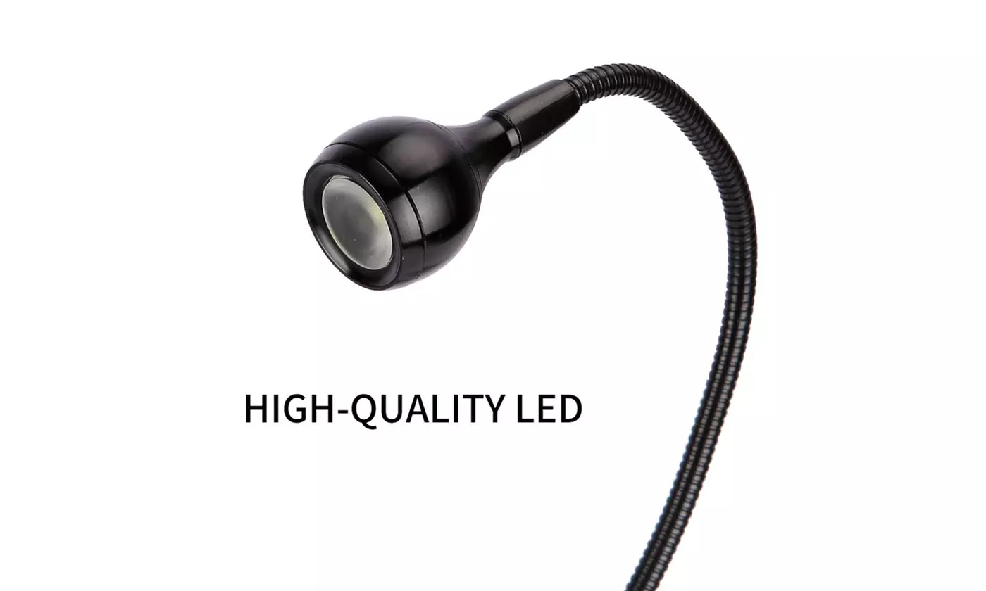 USB Clip on Night Light Reading Light Lamp for Desk Bed Computers