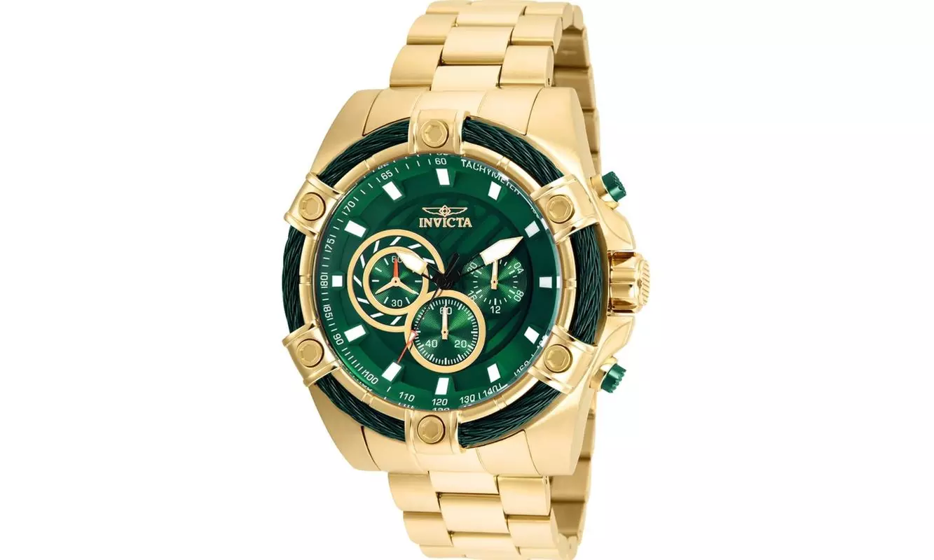 Invicta Men's 25517 Bolt Quartz Chronograph Green Dial Watch - Primary Image