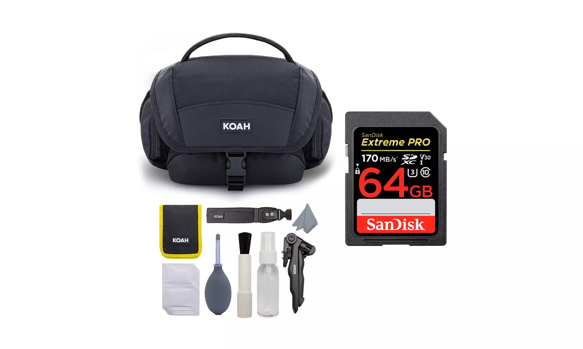 Koah Nostrand Avenue Camera System Gadget Bag with SanDisk 64GB Card Bundle - Second Medium