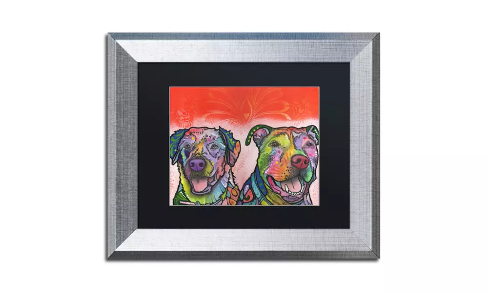 Dean Russo 'Bonner Brinson' Matted Silver Framed Art - Primary Image