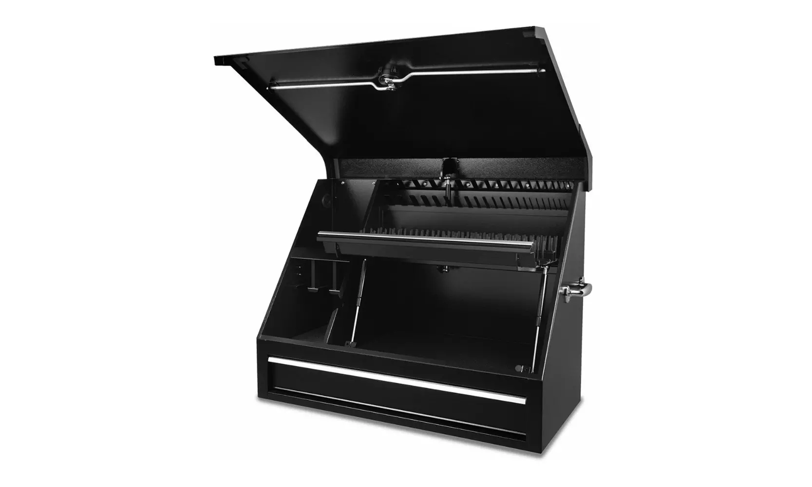 Montezuma 36x17-Inch Steel Triangle Shop Box with Drawer - Primary Image