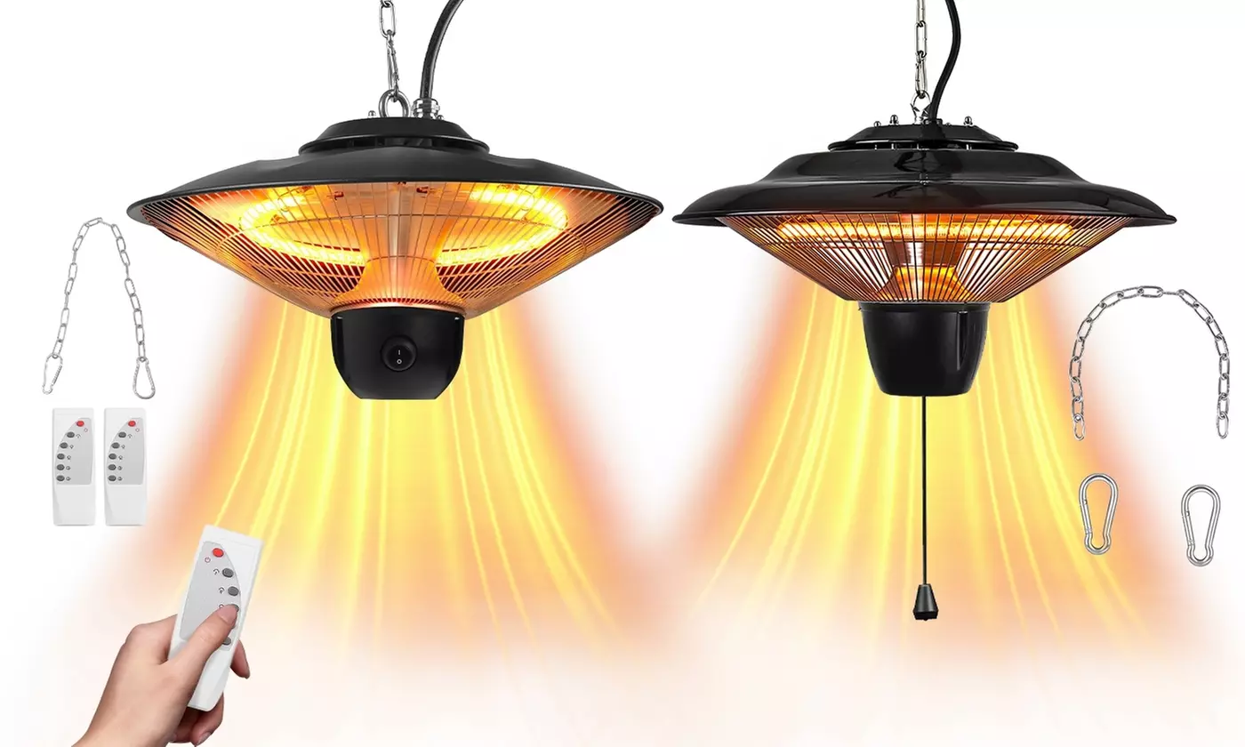 iMounTEK Infrared Hanging Electric Heat Lamp Outdoor Patio Heater