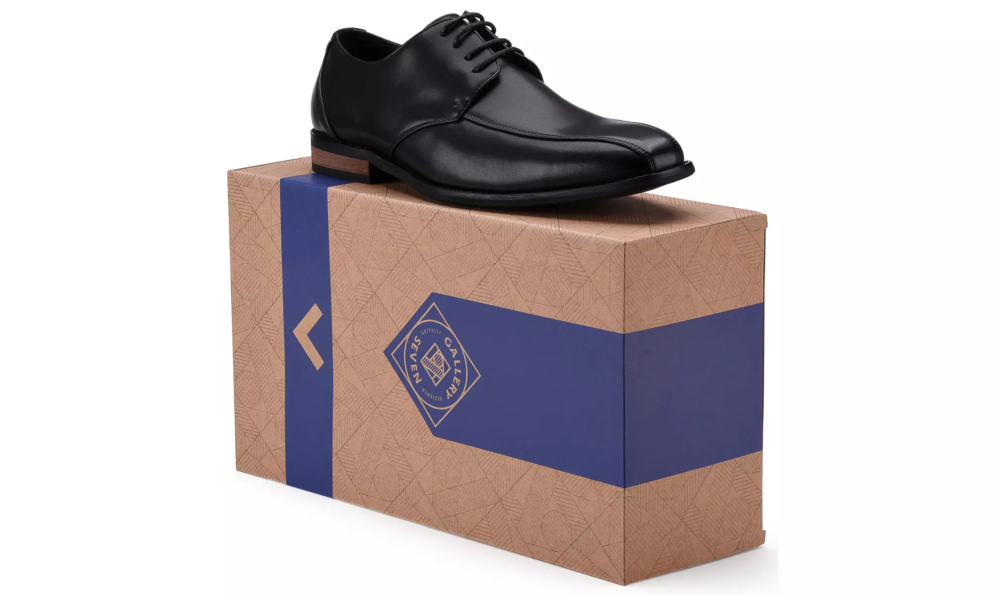 Gallery Seven Mens Oxford Dress Shoes - Bike Toe
