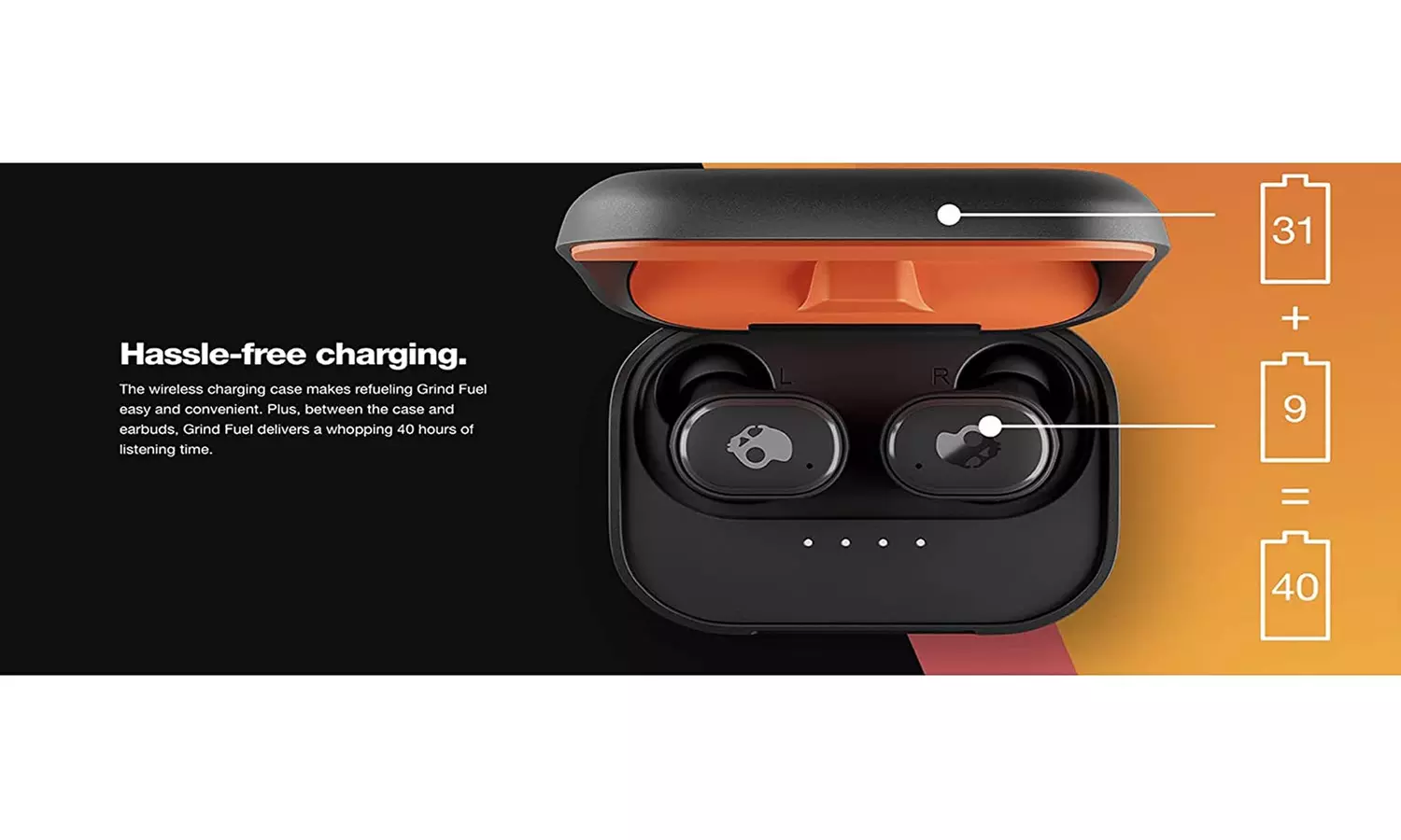Skullcandy Grind Fuel  Wireless Earbuds - Certified Refurbished - Image 4