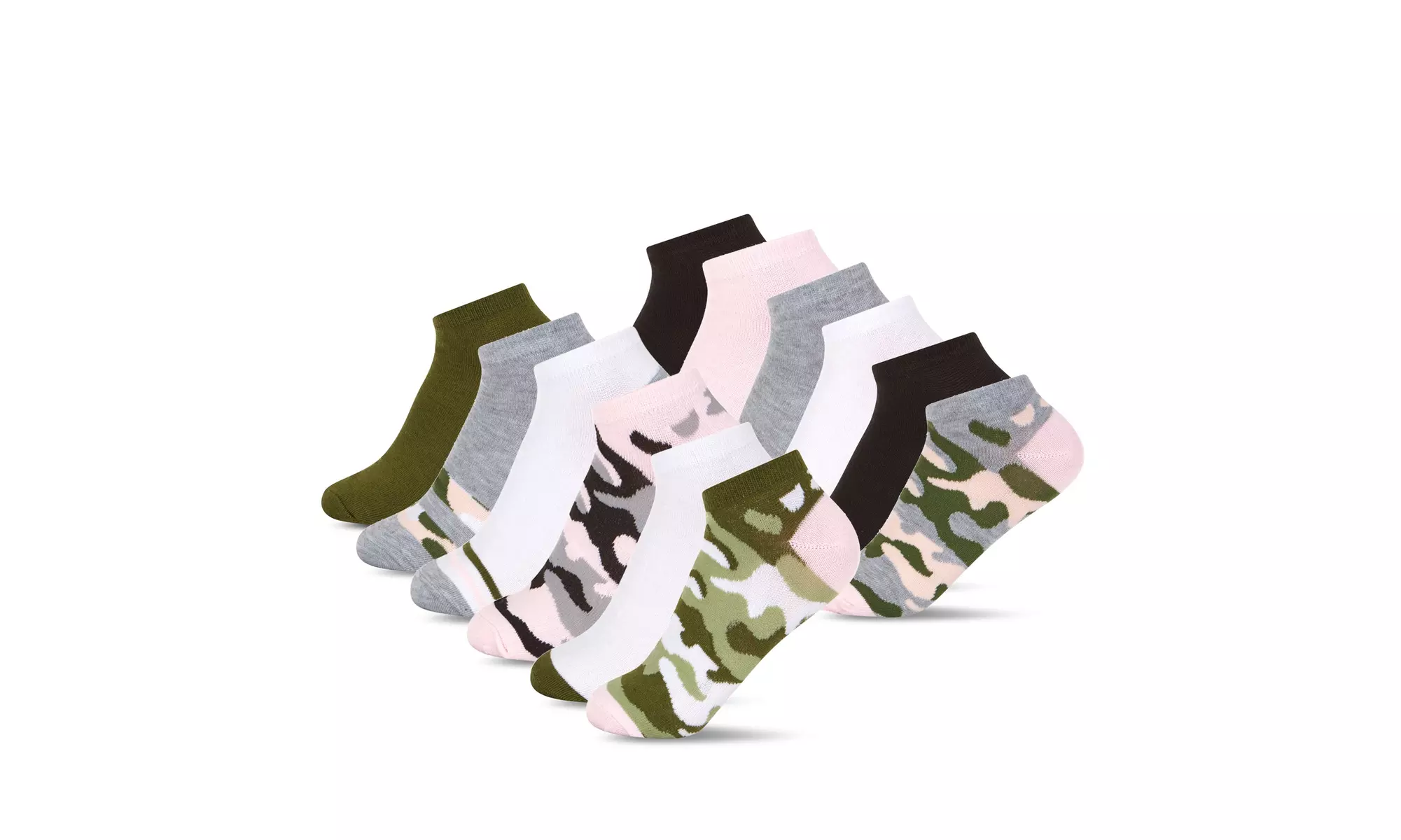 Madden Girl Women's 12 Pack Low Cut Socks Non-Slip, Breathable, Soft - Primary Image