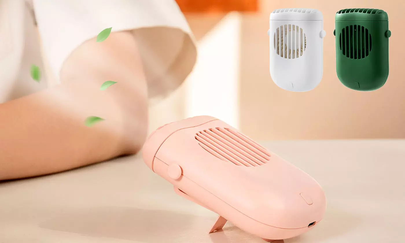 Portable Mini Waist Clipping Fan USB Rechargeable Desktop Ventilating Fan  - Primary Image