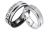 Couple's Promise Ring "Love Only You" His and Her Matching Wedding Band