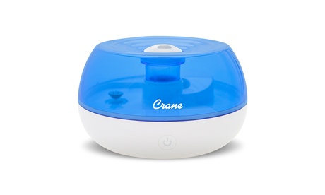 CRANE - 0.2 Gal. Personal Ultrasonic Cool Mist Humidifier - Blue/White