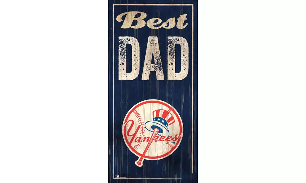 Fan Creations MLB 6x12 Best Dad Sign - Second Medium