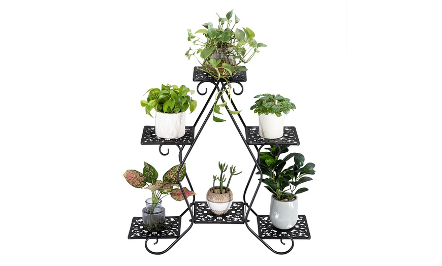 30'' Pentagon 3 Layers Potted Plant Stand Shelf Hold | Groupon