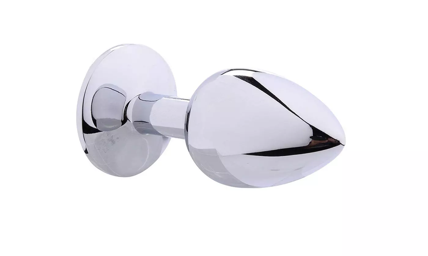 Stainless Steel Jeweled Anal Plugs Stimulation Toys Stopper Multi Color
