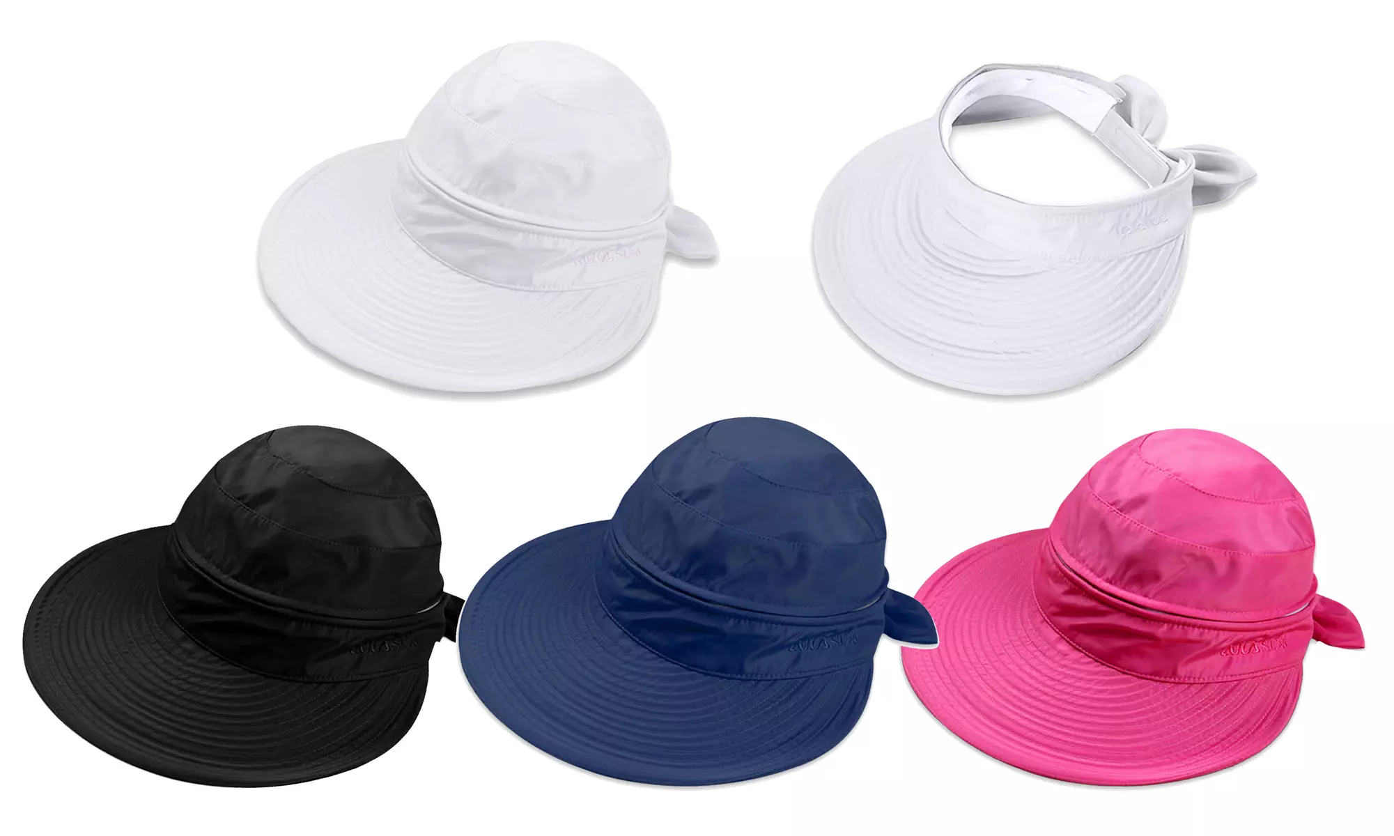 Sun Visor Hats 2 in 1 Zip-Off Empty Top UV protection Foldable Sunhat for Women - Primary Image