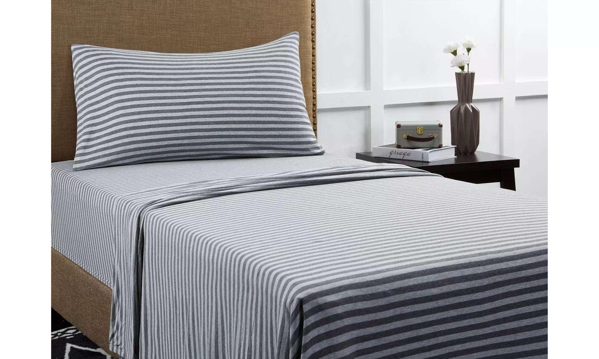 Mainstays Knit Jersey Bedding Sheet Set - Primary Image