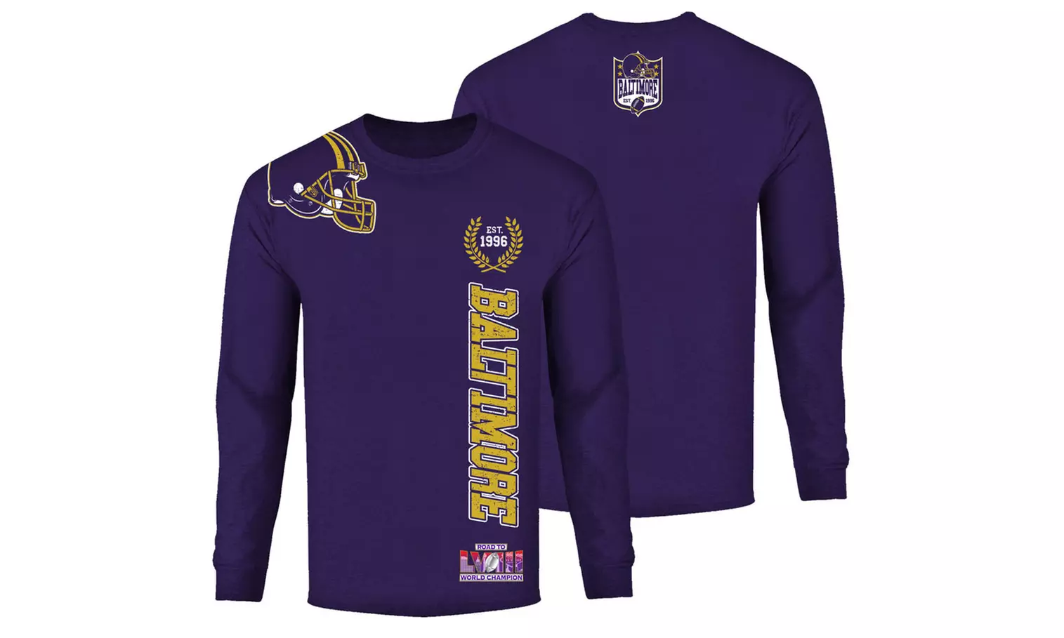 Men's Road to Football Championship Long or Short Sleeve Shirt