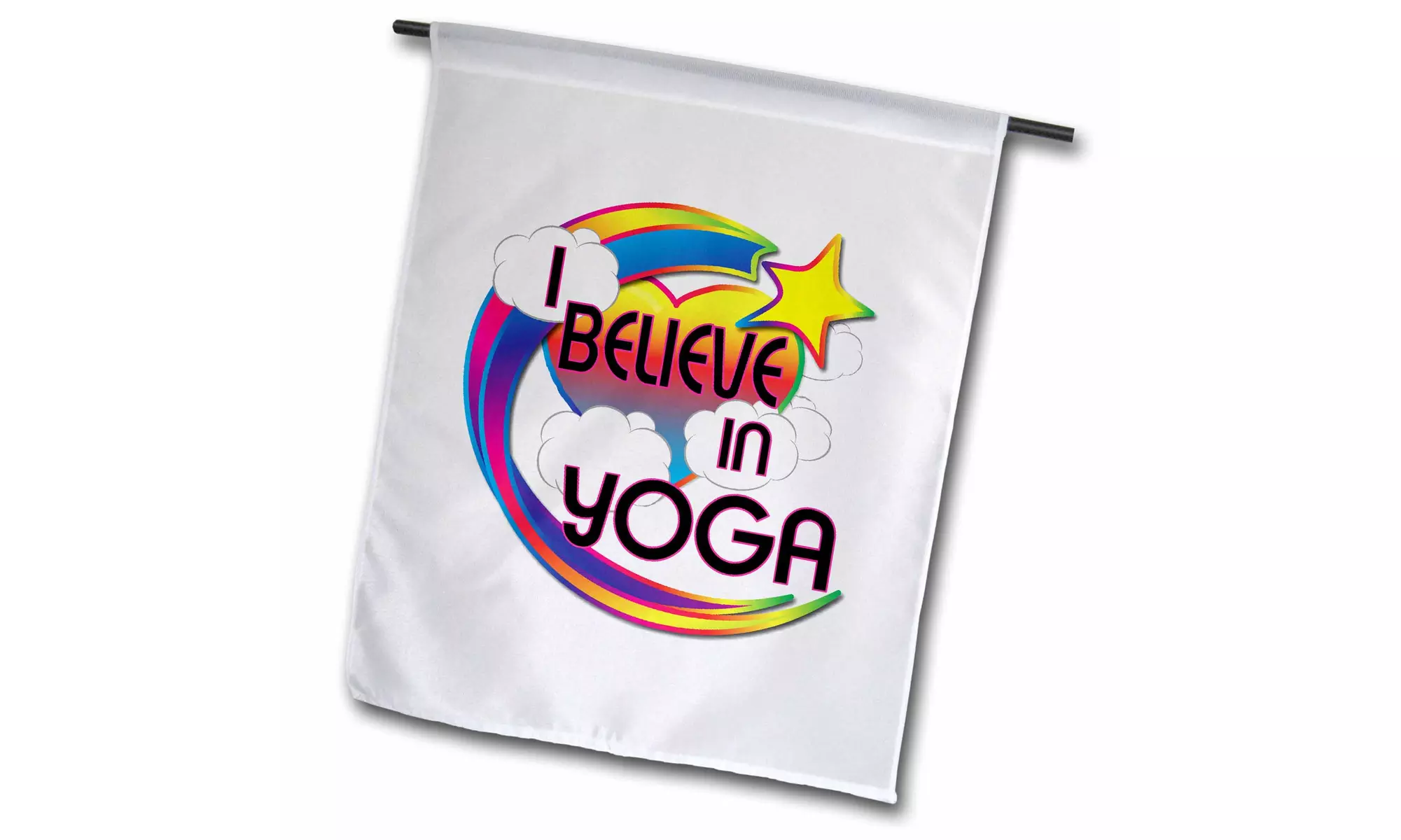  Garden Flag I Believe In Yoga Cute Believer Design - 18 by 27-inches  - Primary Image