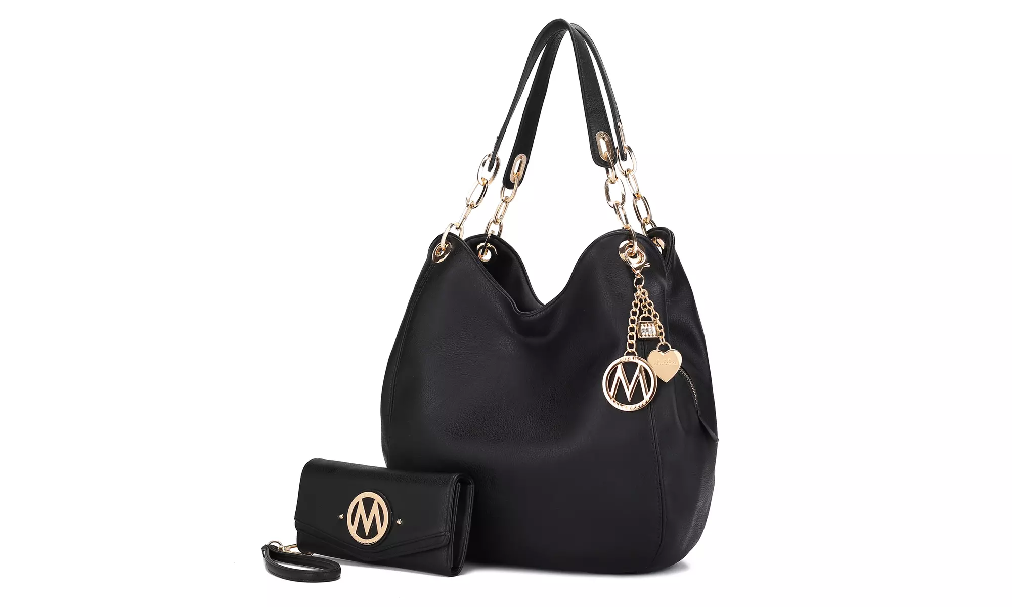 MKF Collection Ashley Hobo Bag & Wallet Set for women Vegan Leather by Mia K