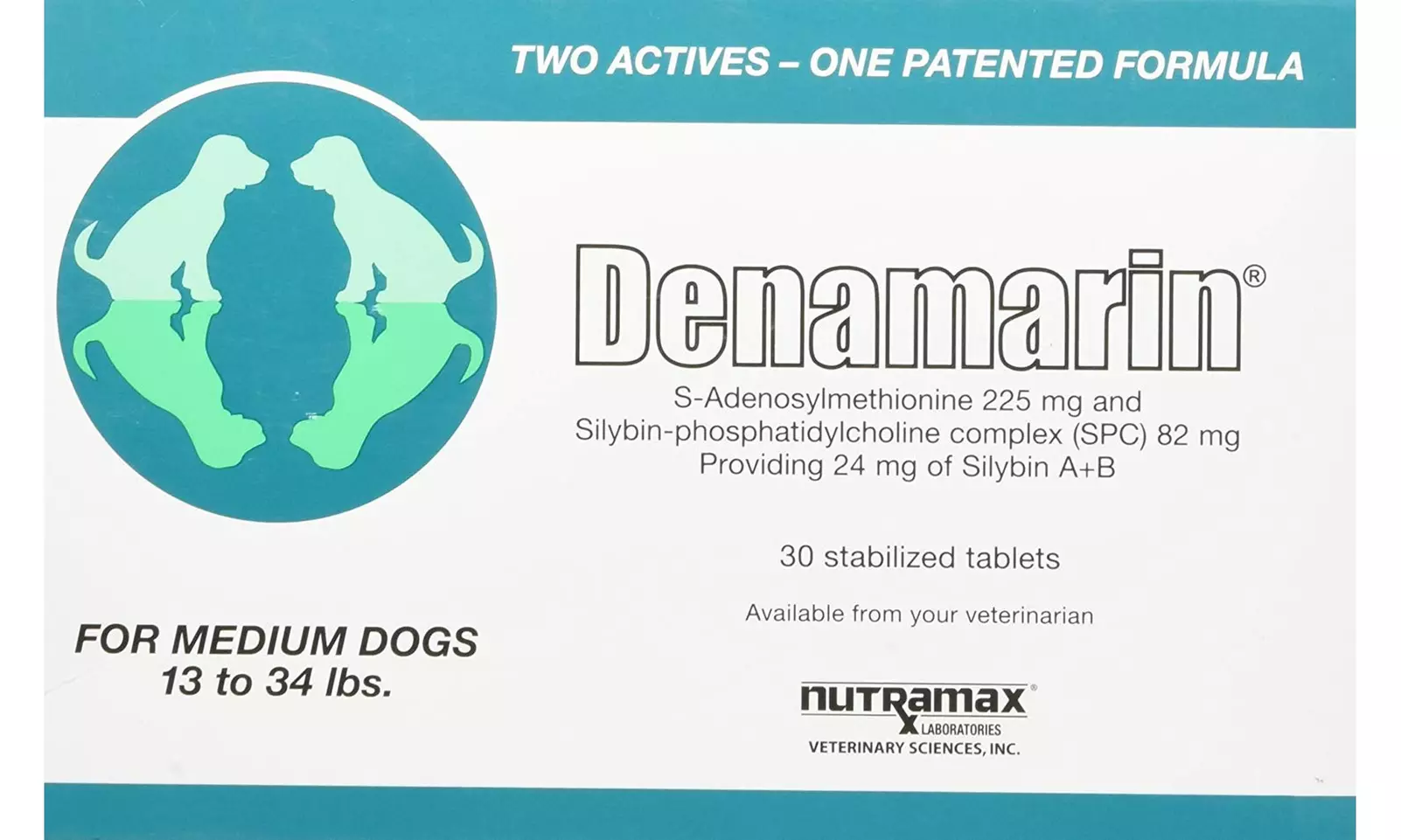 Nutramax Denamarin Tablets for Cats and Dogs - Medium Dog (13-34 lbs) - Primary Image