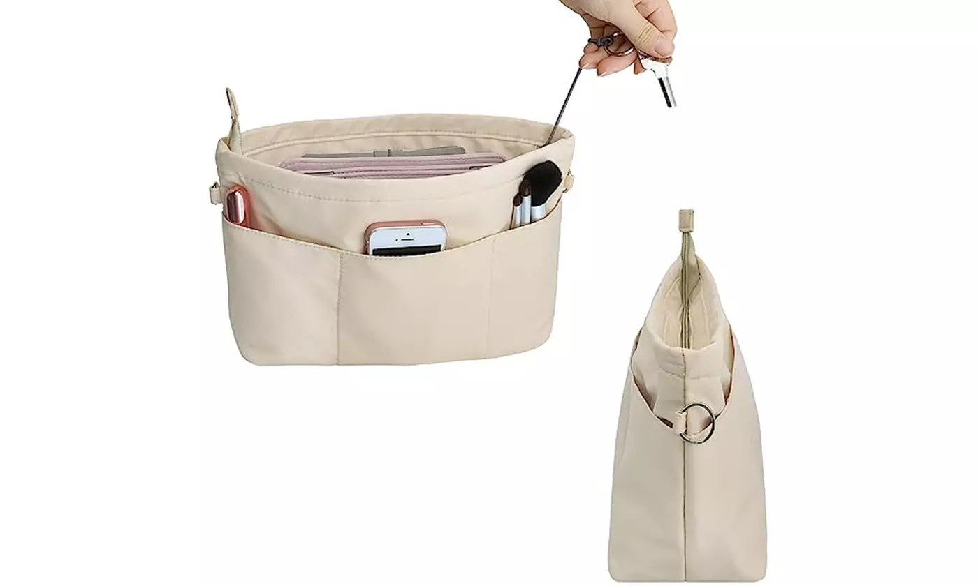 13 Pockets Travel Pouch Purse Organizer Insert Tote Handbag Pocketbook Inserts