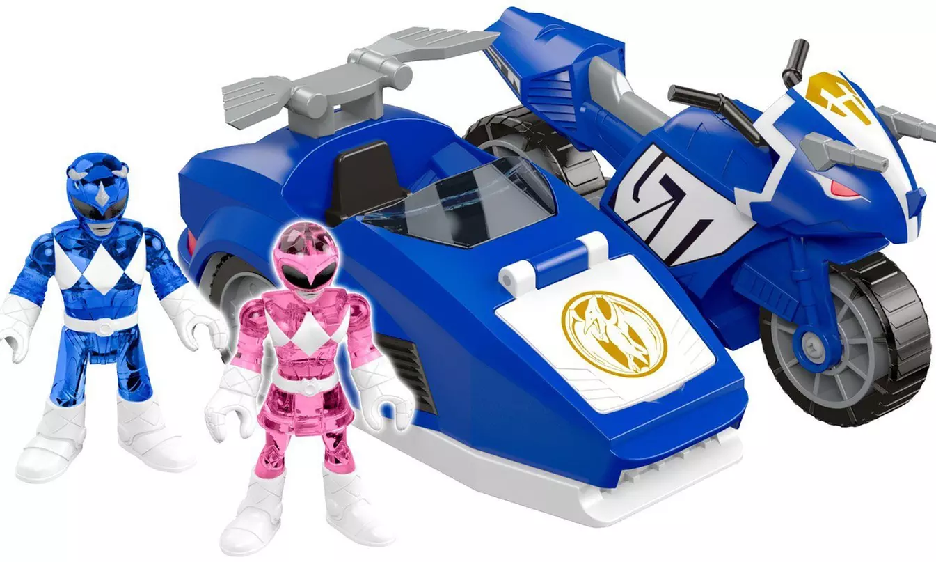Fisher-Price Imaginext Power Rangers Triceratops Battle Bike Kids Toy Collection - Primary Image