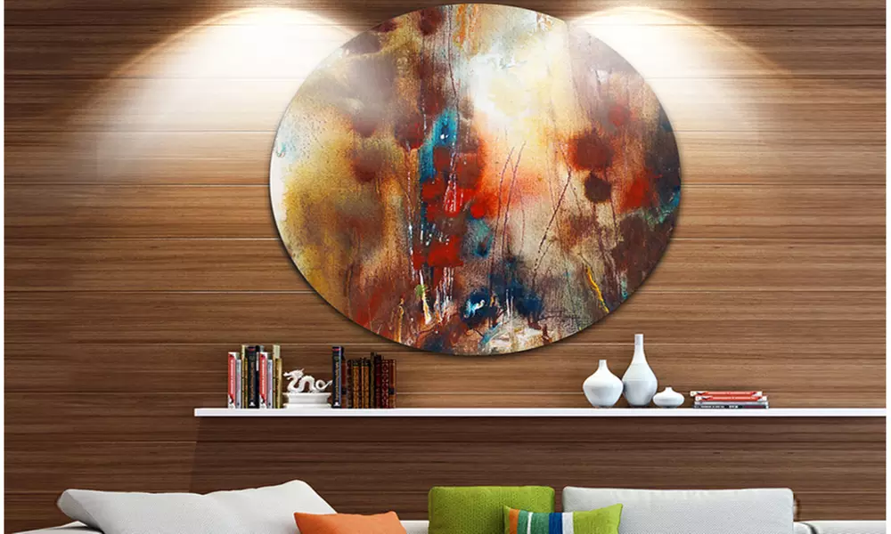 Artistic Brown' Abstract Metal Artwork - Primary Image