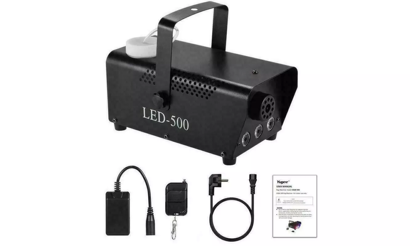 Profession 500W RGB LED Fog Smoke Machine DJ Stage Effect Light Wireless Remote - Primary Image