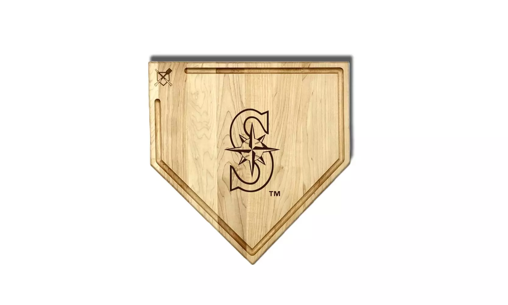 MLB 12-Inch or 17-inch Wooden Home Plate Cutting Board