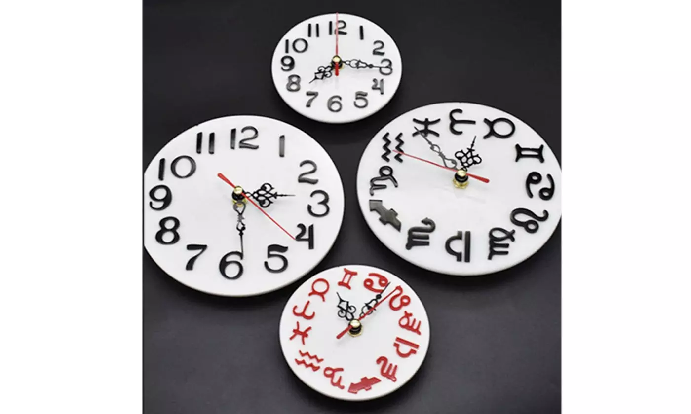Silicone Clock Epoxy Resin Mold DIY Making Casting Tool Mould Handmade Craft