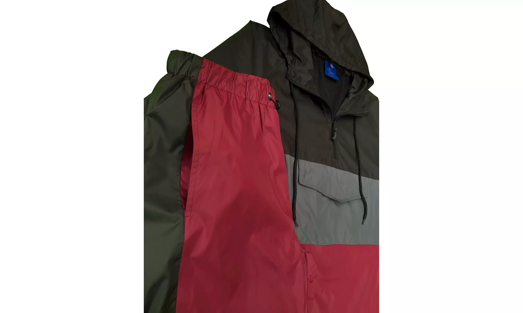 Men's 2-Piece light weight Windbreaker Suit Sauna GYM Set with Mesh Lining 