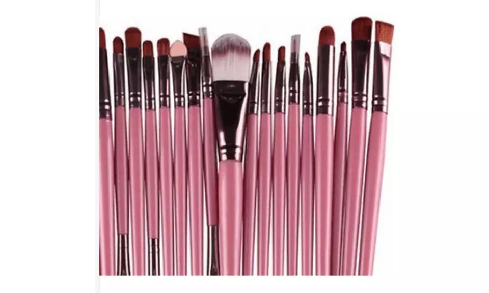 20pcs Makeup BRUSHES Kit Set Powder Foundation Eyeshadow Eyeliner Lip Brush - Second Medium