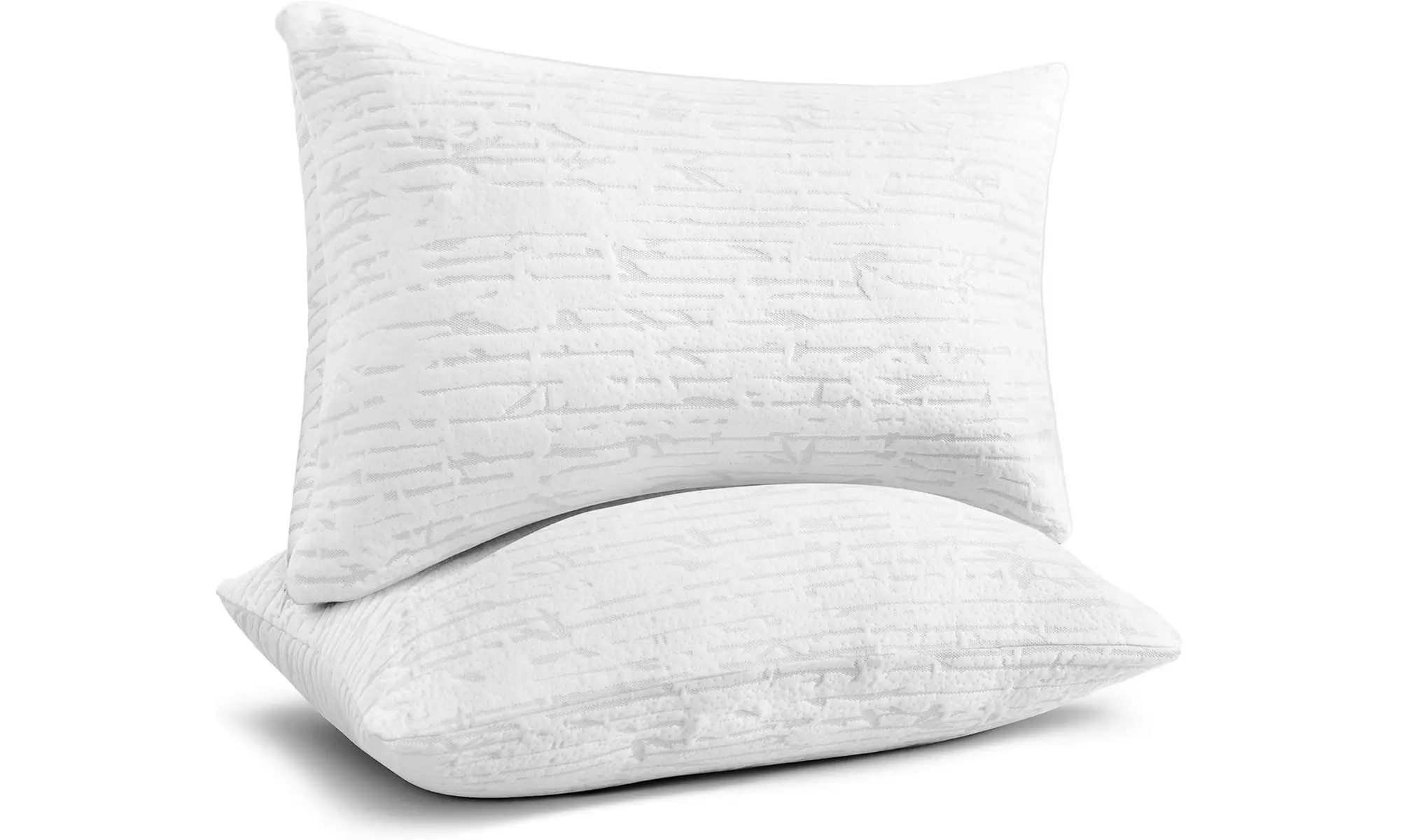 Clara Clark Best Quality Bamboo Shredded Memory Foam Pillow-King Size Queen Size - Primary Image