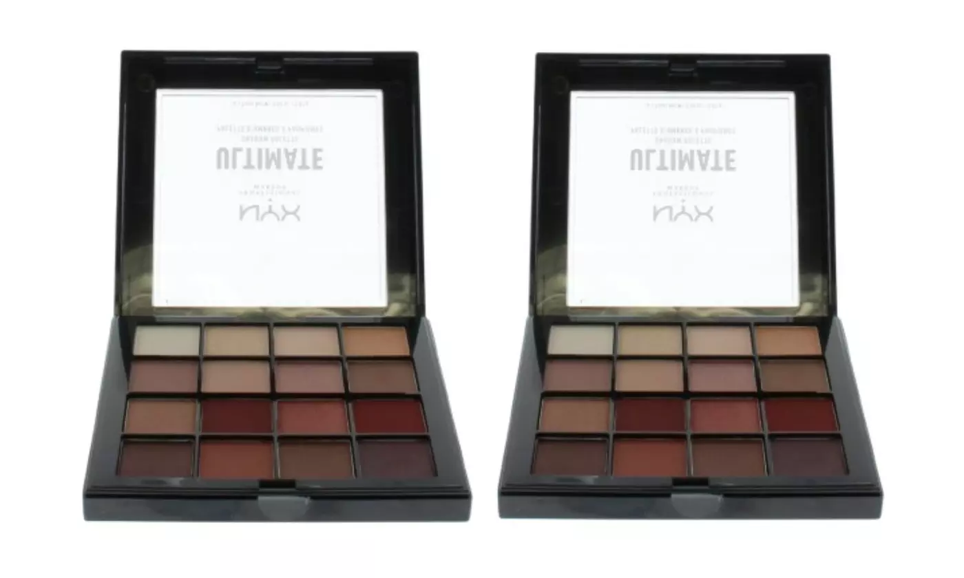 NYX Professional Makeup Shadow Palettes - Choose from 1, 2, 3 or 5 Packs
