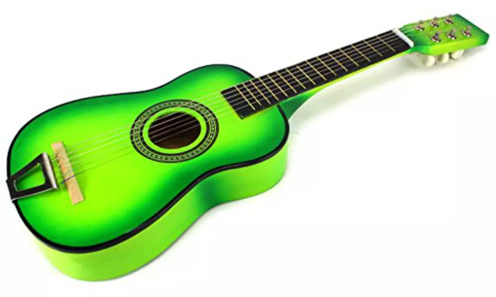 Fun Factory Classic Acoustic Beginner Children 6 String Toy Guitar (Light Green) - Second Medium