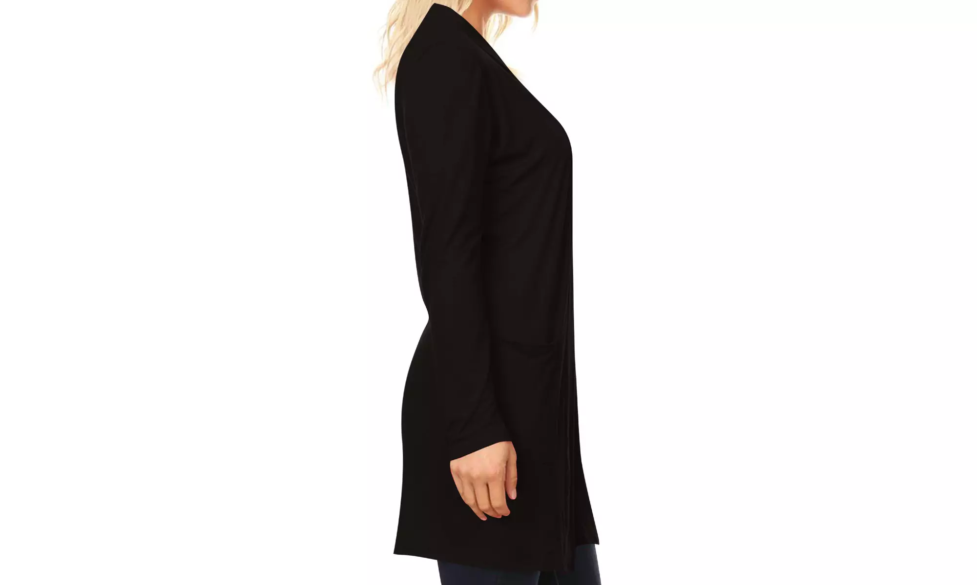 Women's Casual Long Sleeve Solid Open Cardigan