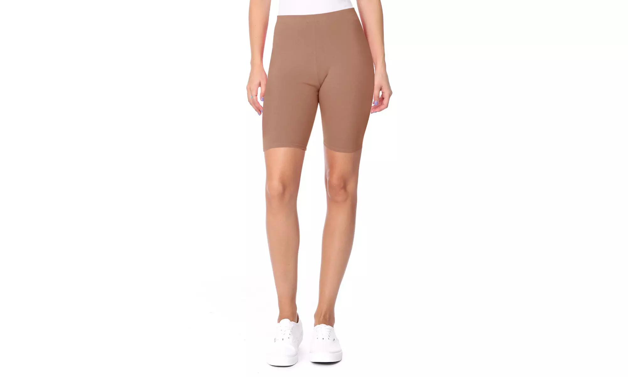Women's Casual Seamless Elastic High Biker Shorts (Pack of 3)