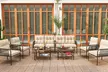 Costway 3-Piece Patio Bistro Set with Cushions and Tempered Glass Table - Second Medium