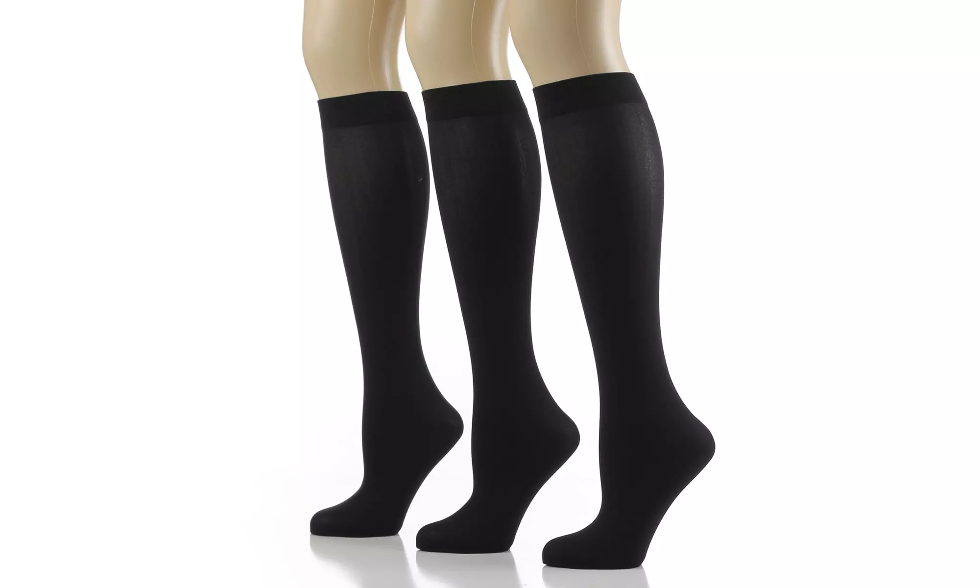 Noble Mount Microfiber Anti-Pilling Knee-Hi Trouser Socks (3-Pairs) - Primary Image