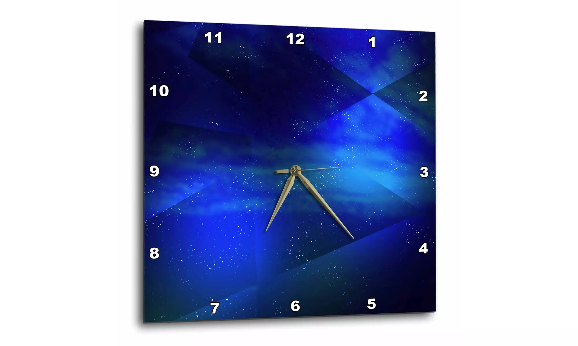 Wall Clock - Blue Abstract W... | Groupon Goods
