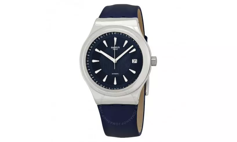 Swatch SISTEM LAKE Leather Automatic Mens Watch YIS420 - Primary Image