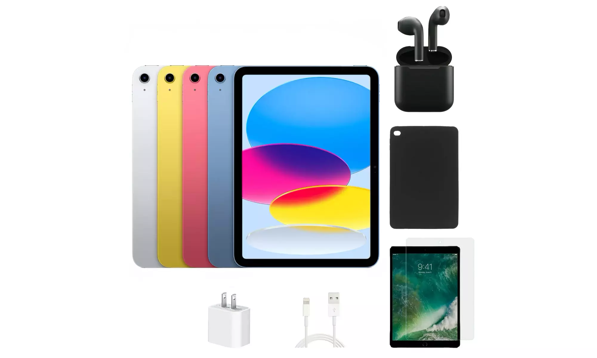 Apple iPad 10 Wi-Fi & Cellular Unlocked 64GB 256GB Bundle (A-Grade Refurbished)