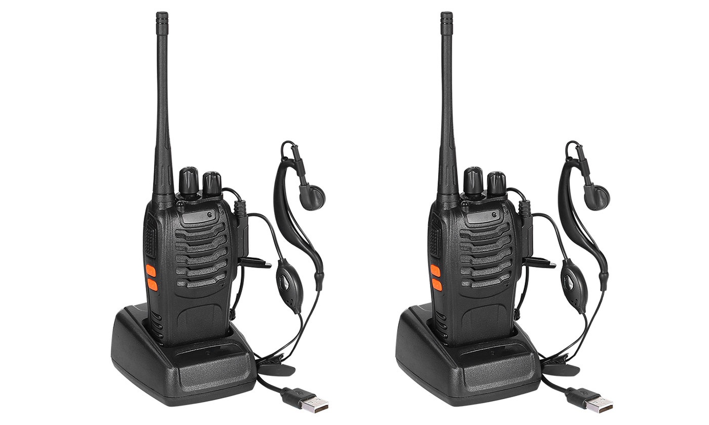Baofeng BF-888S Long-Range 16-Channel Two-Way Walkie Talkies (2-Pack)