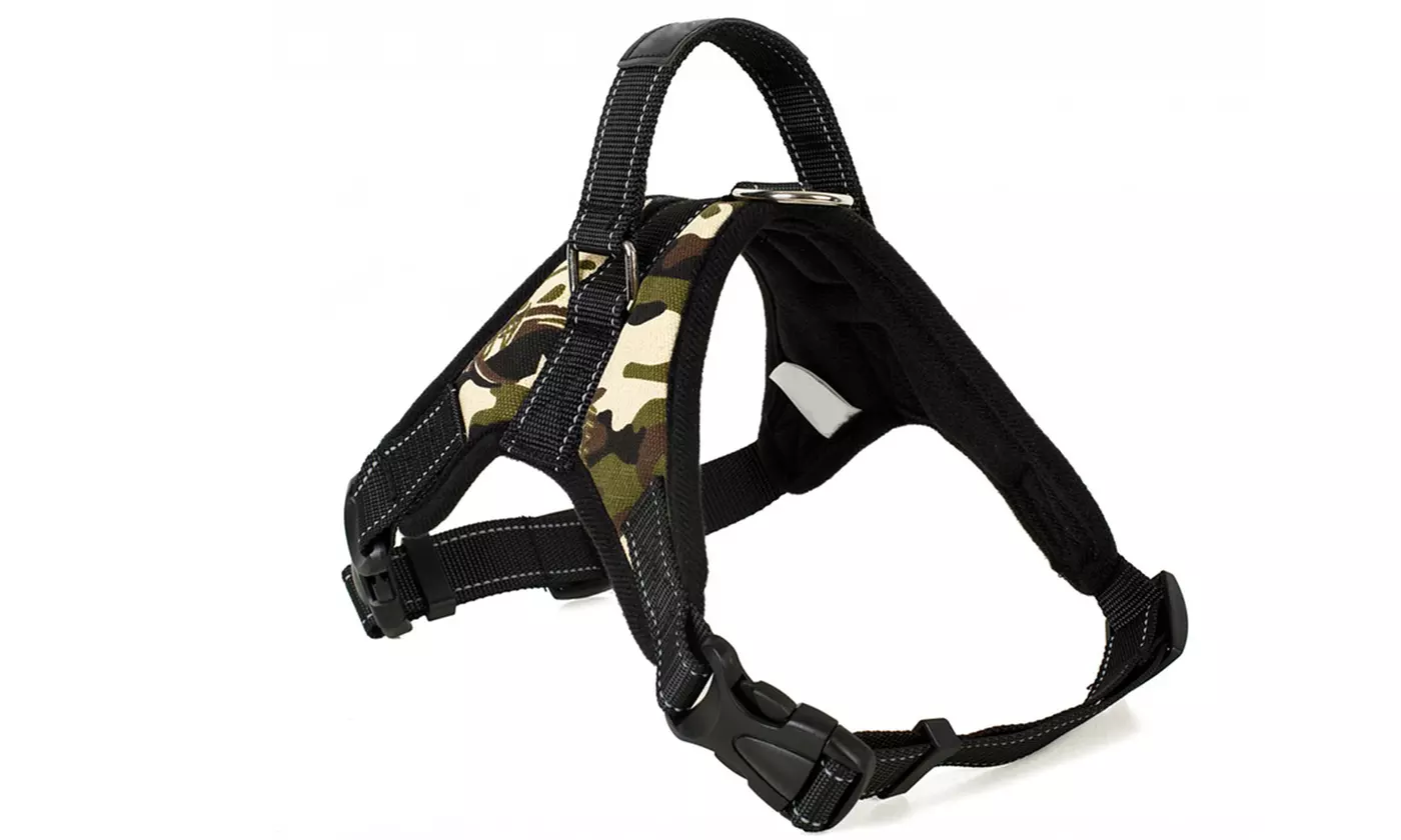 Dog Harness No-Pull Pet Harness Vest Hand Strap Adjustable Outdoor Collar Soft 