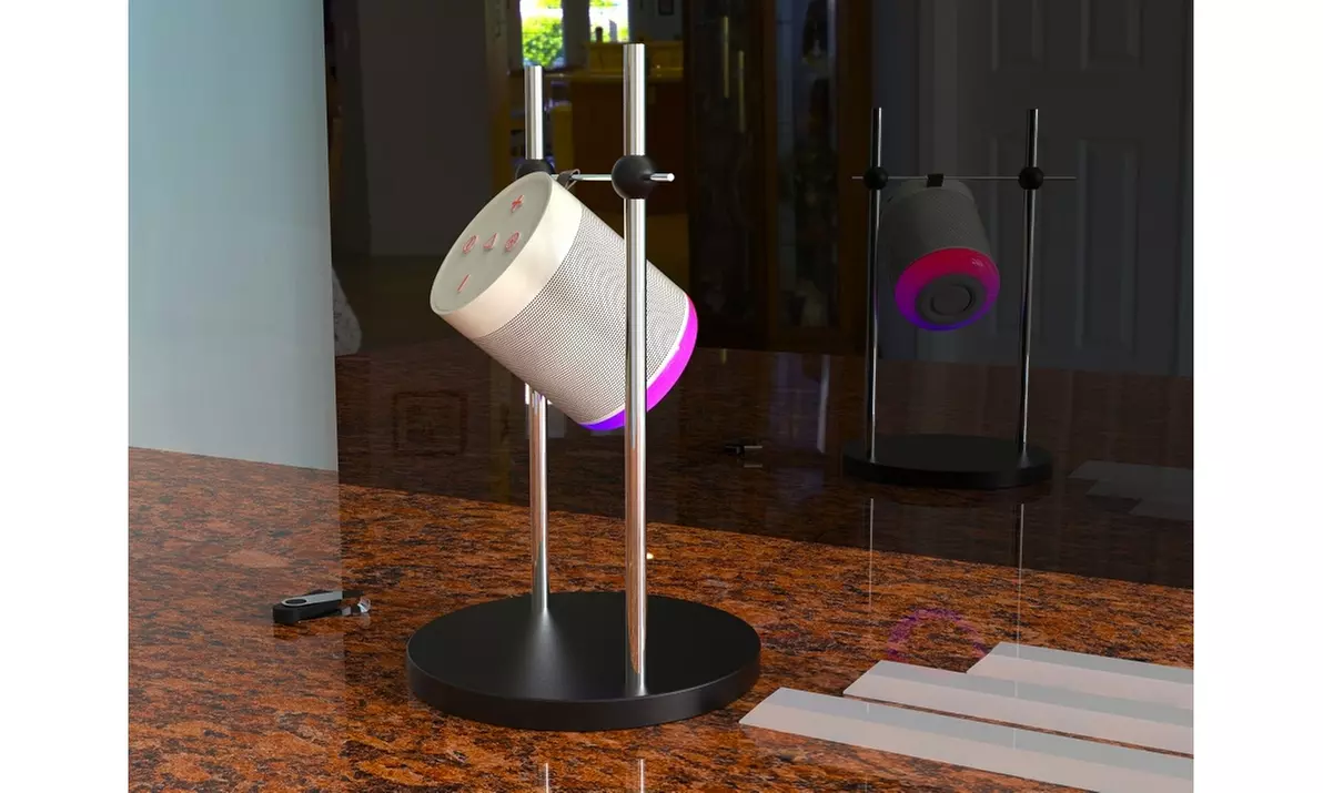 Waloo 4-Inch Mini LED Base Bluetooth Speaker 