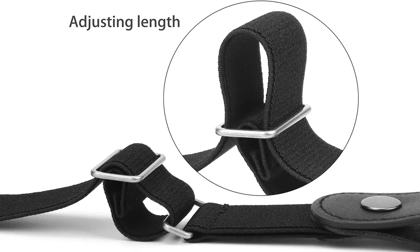Buckle-free Elastic Invisible Waist Belt for Jeans No Bulge Hassle Men Women