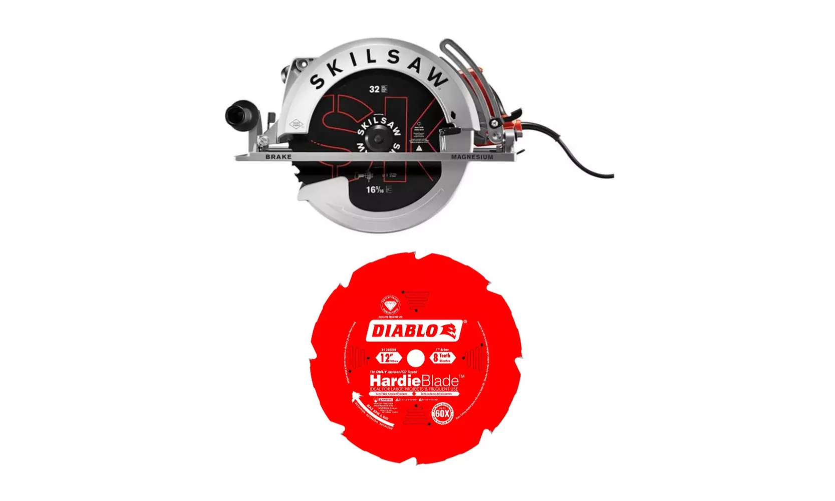 Skilsaw SPT70V-11 SUPER SAWSQUATCH 16-5/16-Inch Worm Drive Circular Saw Bundle - Primary Image